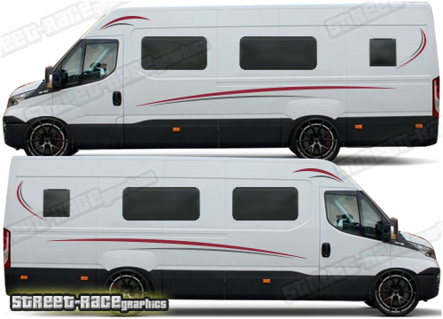 Iveco Daily camper van stickers 021