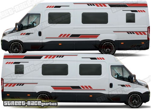 Iveco Daily camper van stickers 030