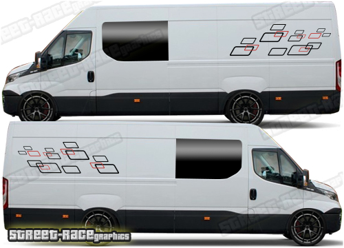 Iveco Daily camper van stickers 040