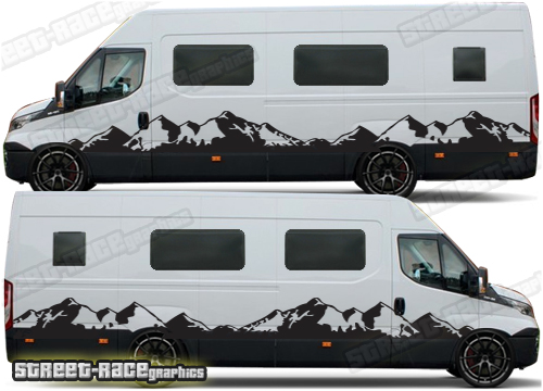 Iveco Daily camper van stickers 042