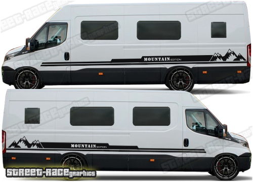 Iveco Daily camper van stickers 045