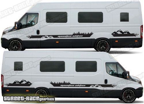 Iveco Daily camper van stickers 047