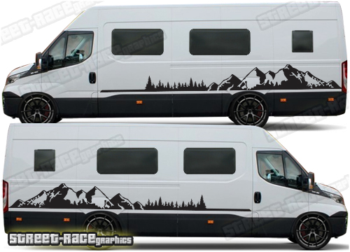 Iveco Daily camper van stickers 048