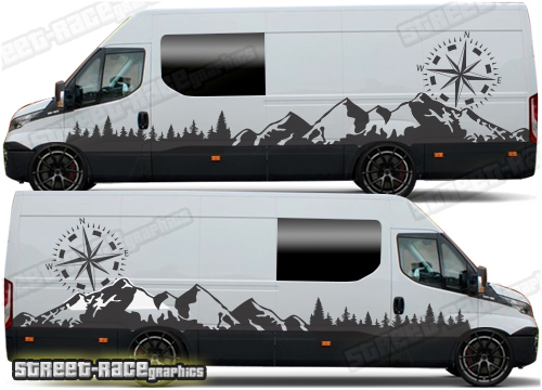 Iveco Daily camper van stickers 058