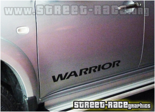 Mitsubishi L200 Warrior small side stickers