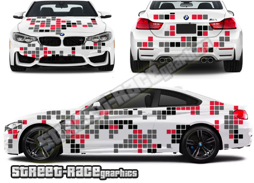 Camouflage part-wrap 002 - Digital