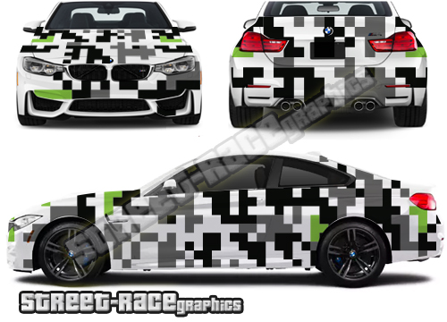 Camouflage part-wrap 003 - Digital