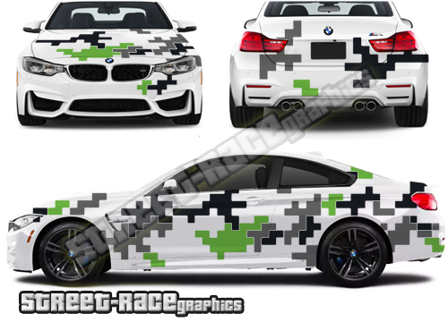 Camouflage part-wrap 004 - Digital