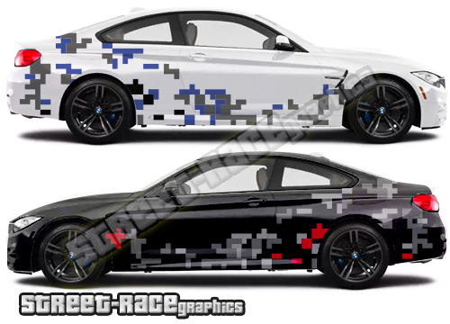 Camouflage part-wrap 006 - Digital 