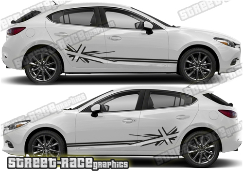 Mazda 3 side stickers 002
