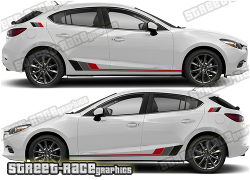 Mazda 3 side stickers 004