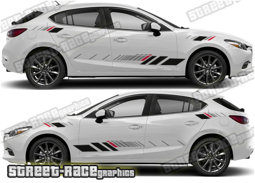 Mazda 3 side stickers 005