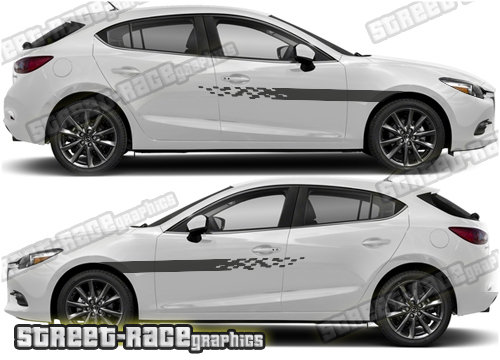 Mazda 3 side stickers 006