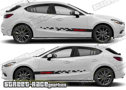 Mazda 3 side stickers 008