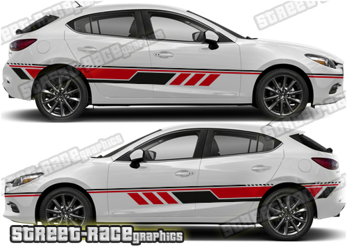 Mazda 3 side stickers 009