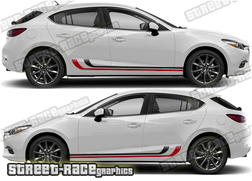 Mazda 3 side stickers 011