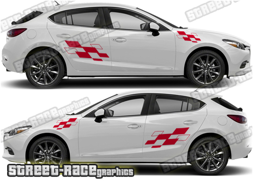 Mazda 3 side stickers 013