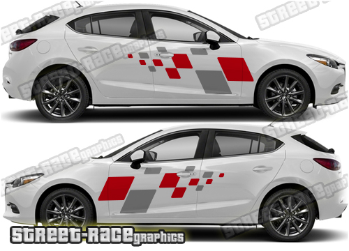 Mazda 3 side stickers 016