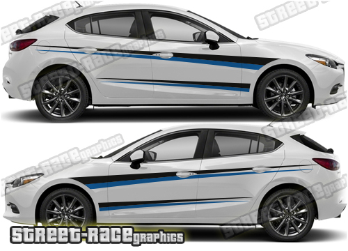 Mazda 3 side stickers 018