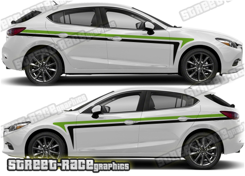 Mazda 3 side stickers 019