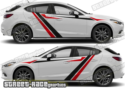 Mazda 3 side stickers 020