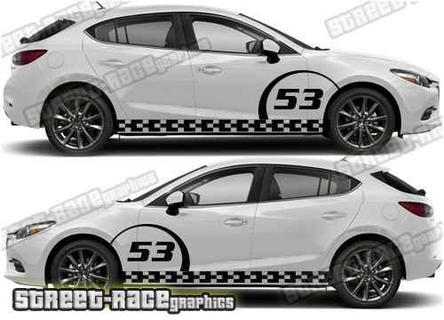 Mazda 3 side stickers 022