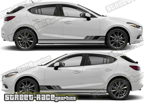 *SALE - READ DESCRIPTION - Mazda 3 side stickers 024