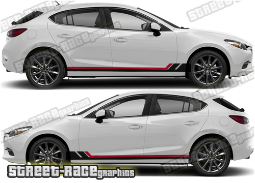 Mazda 3 side stickers 025