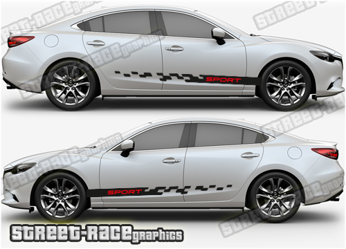 Mazda 6 side stickers 008