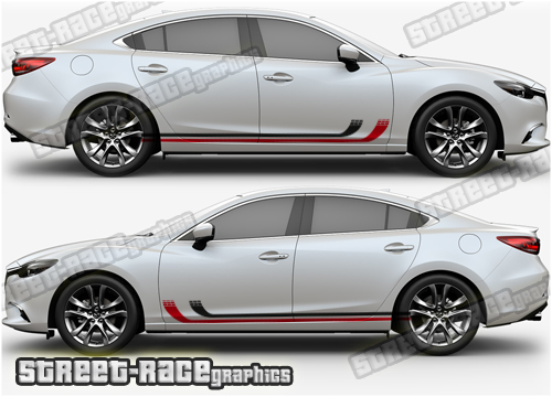 Mazda 6 side stickers 011