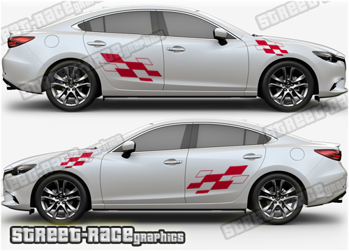 Mazda 6 side stickers 013