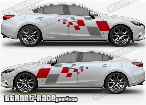 Mazda 6 side stickers 016