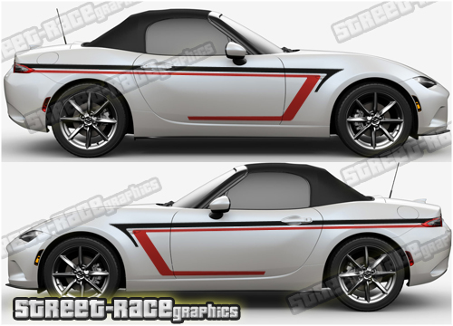 Mazda MX-5 large side decals 001