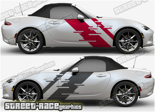 Mazda MX-5 large side decals 002