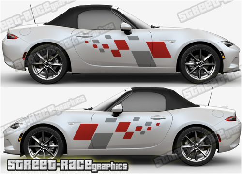 Mazda MX-5 large side decals 003