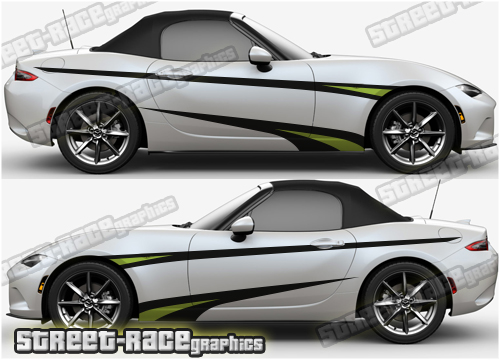 Mazda MX-5 large side decals 006