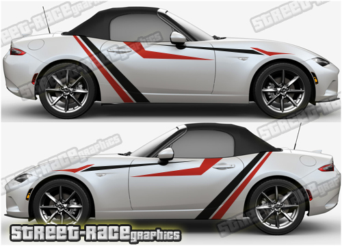 Mazda MX-5 large side decals 008