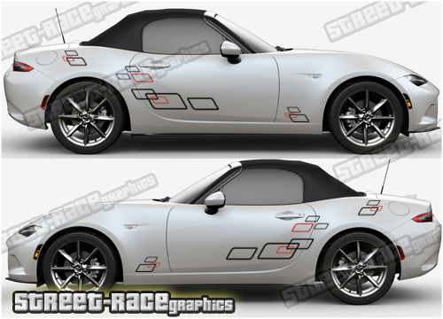 Mazda MX-5 large side decals 010