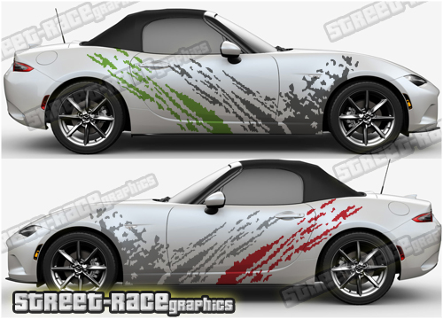 Mazda MX-5 large side decals 011