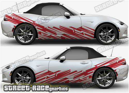 Mazda MX-5 large side decals 012