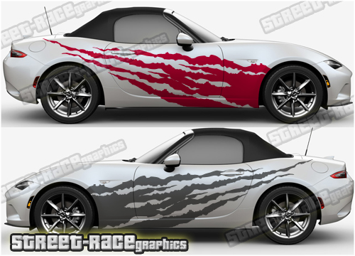 Mazda MX-5 large side decals 013