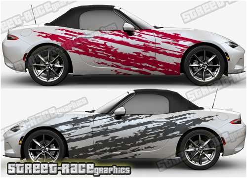 Mazda MX-5 large side decals 014