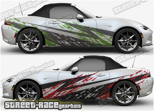 Mazda MX-5 large side decals 015