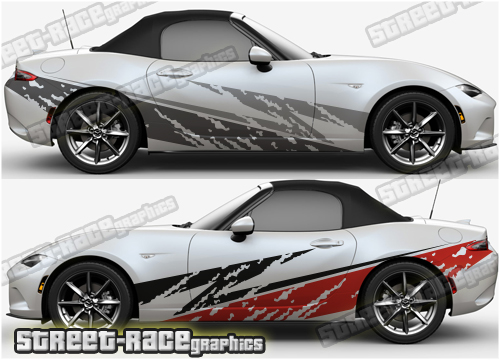 Mazda MX-5 large side decals 016