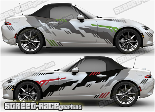 Mazda MX-5 large side decals 017