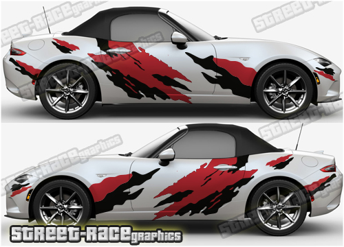 Mazda MX-5 large side decals 019