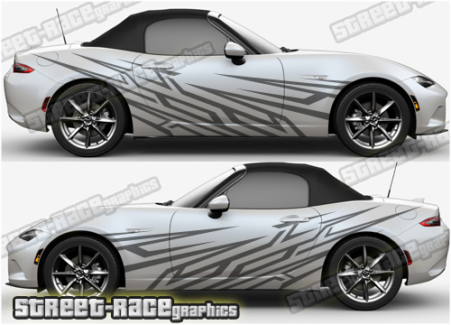 Mazda MX-5 large side decals 021