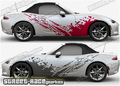 Mazda MX-5 large side decals 022