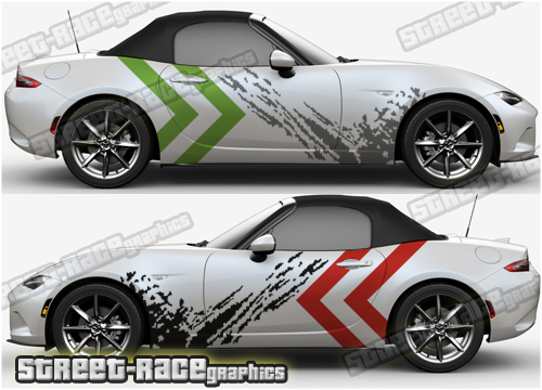 Mazda MX-5 large side decals 024