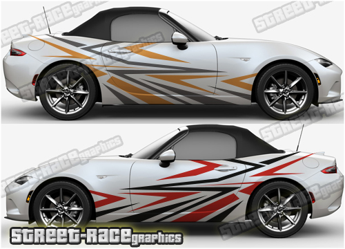 Mazda MX-5 large side decals 025
